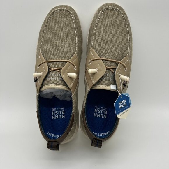 Nunn Bush Brewski Men's Size 10.5M Stone/Pierre Moc Toe Slip-On Shoes -Open Box - Picture 7 of 12